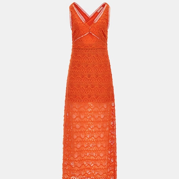 GUESS Wave Lace Maxi Dress Size XS NWT - Picture 5 of 12
